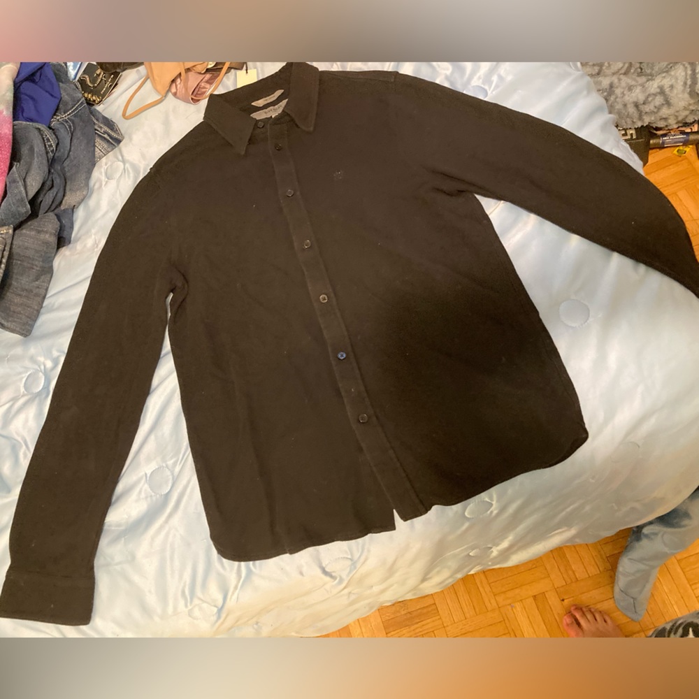 Givenchy men’s black button up long sleeve